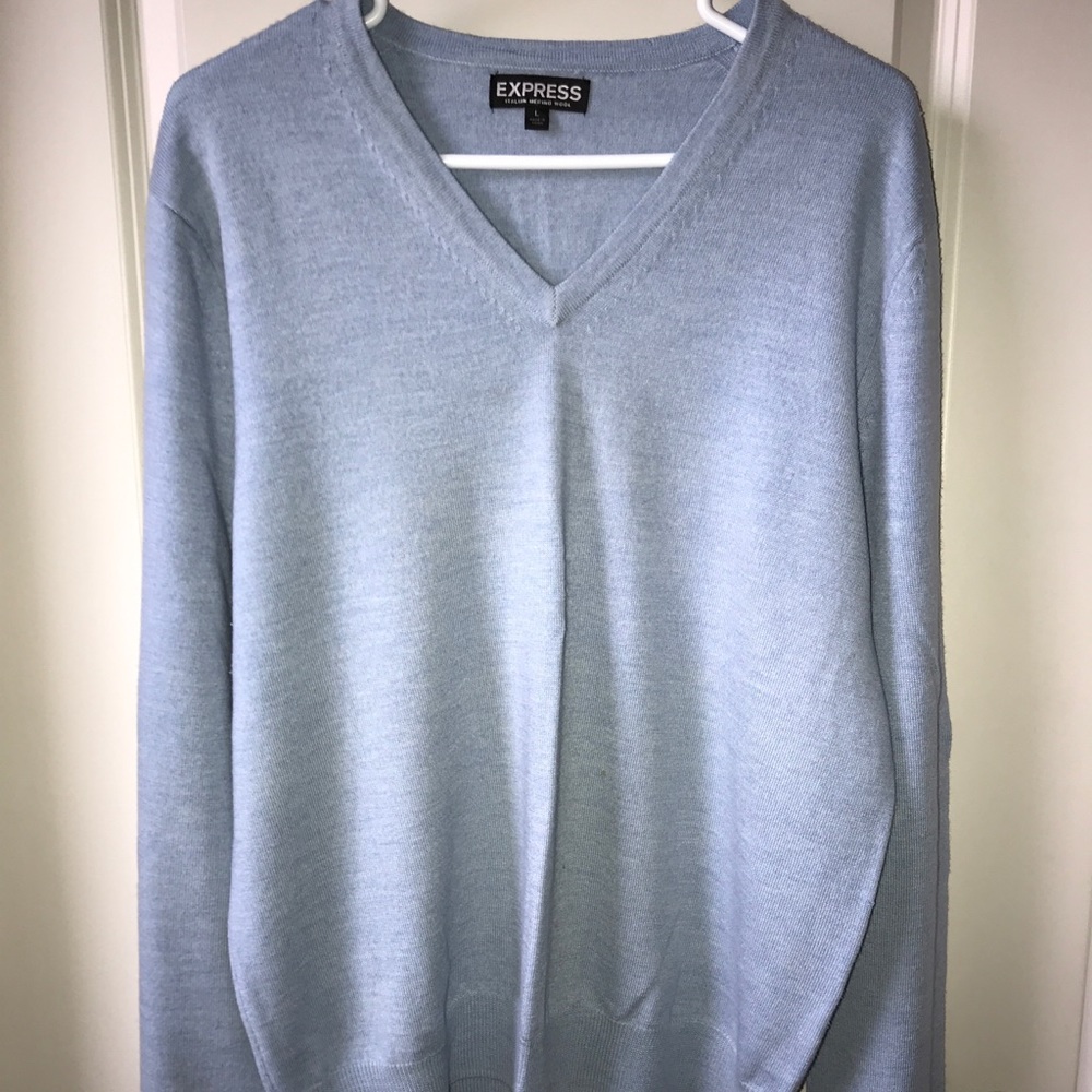 Light blue Express Marino wool sweater